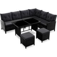 JUSKYS Gartenlounge Manacor (Dunkelgrau)