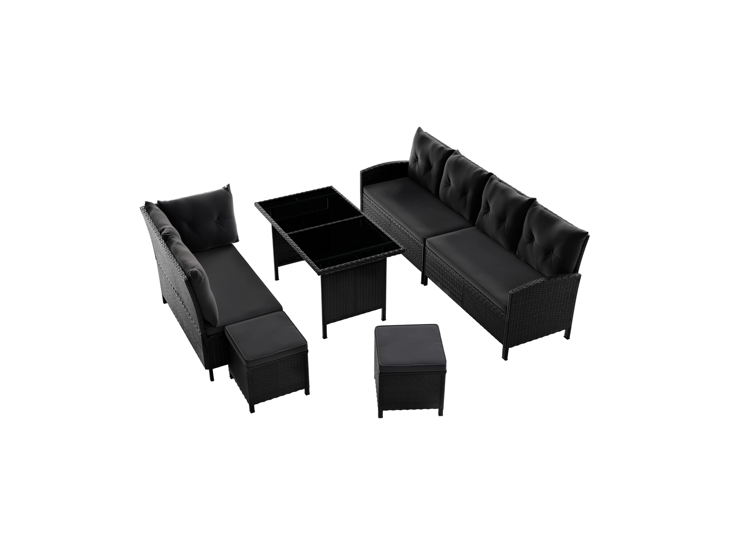 JUSKYS Gartenlounge Manacor (Dunkelgrau) – Bild 4 von 4