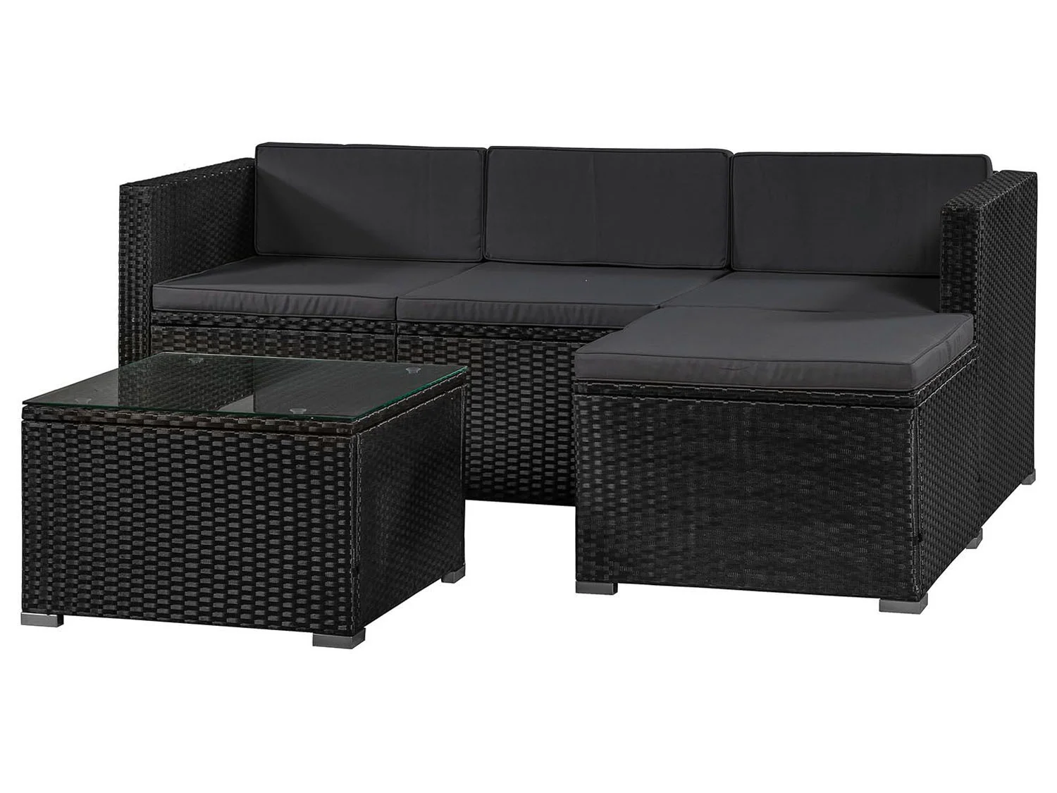 JUSKYS Gartenlounge Punta Cana (Dunkelgrau, M) – Bild 2 von 4