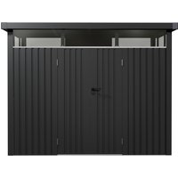 JUSKYS Gerätehaus »Luzern«, aus Metall (L 7,8 m², Anthrazit)