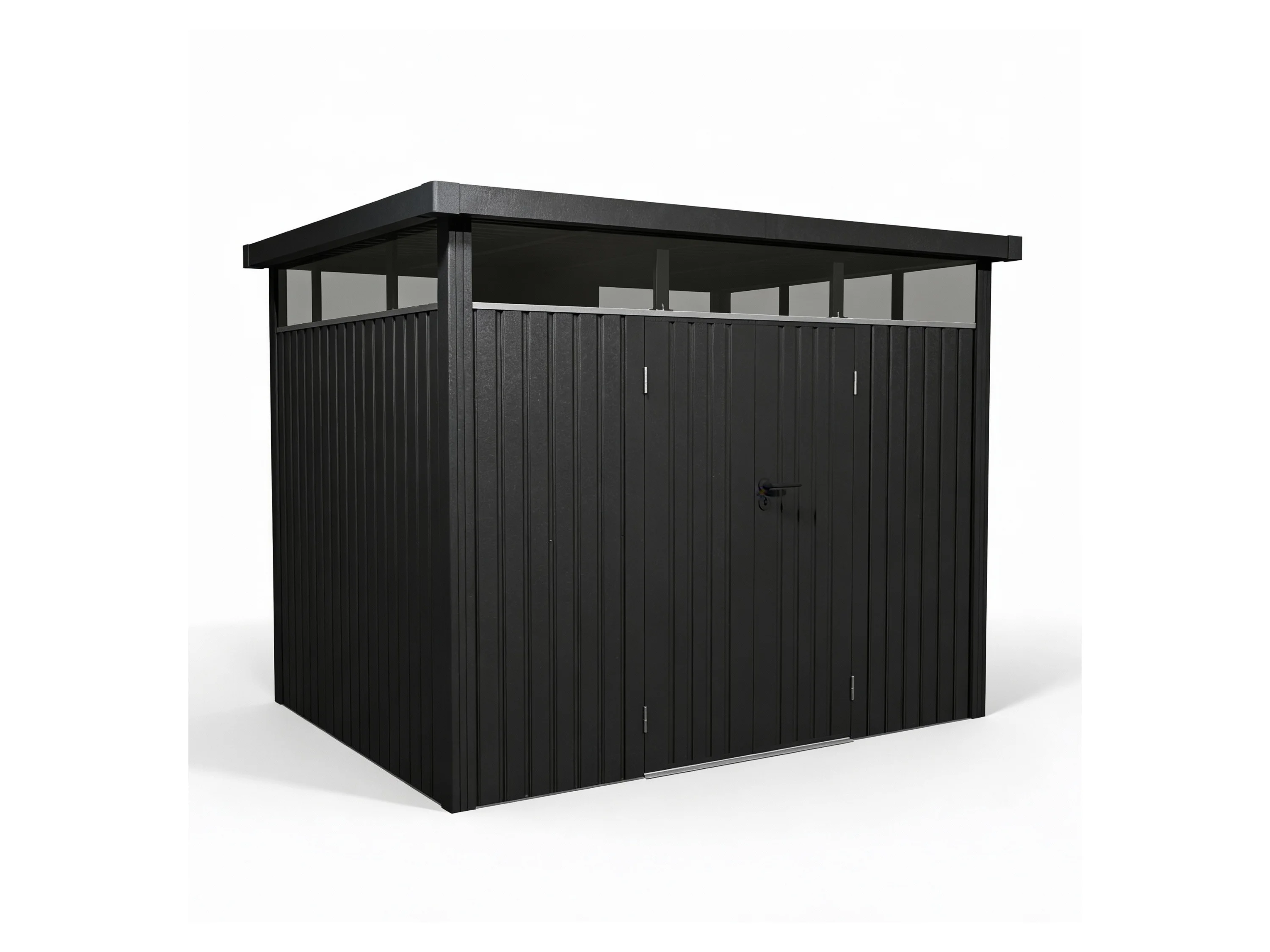 JUSKYS Gerätehaus »Luzern«, aus Metall (L 7,8 m², Anthrazit) – Bild 2 von 4