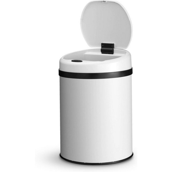 Juskys Mülleimer, 30 L Volumen, mit Sensor, geräuscharmes Öffnen / Schließen, rostfrei