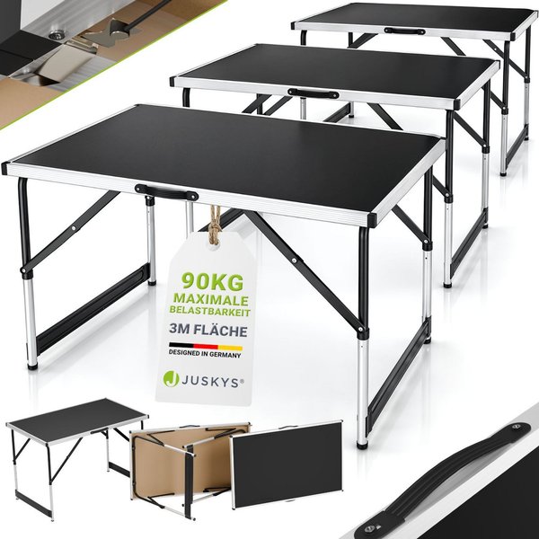 Juskys Tapeziertisch, 100x60x73 cm, 30 kg Tragkraft, platzsparend und standfest