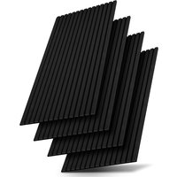 Juskys Wandpaneel, BxL: 60x120 cm, Schallabsorbierend, moderner Holzoptik, hall- und lärmreduzierend