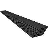 JUSKYS WPC Terrassendielen, mit Clipsystem (2 m², Anthrazit)