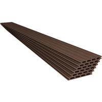 JUSKYS WPC Terrassendielen, mit Clipsystem (10 m², Braun)