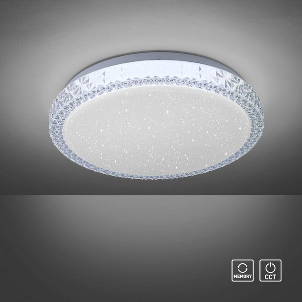 JUST LIGHT Deckenleuchte FRIDA, Memory, nach Trennung vom Netz, LED fest integriert, Neutralweiß, Tageslichtweiß, warmweiß - kaltweiß, LED, CCT-tunable white, S