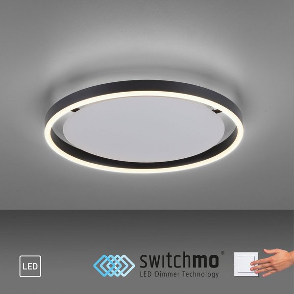 JUST LIGHT Deckenleuchte RITUS, LED fest integriert, Warmweiß, LED, dimmbar, Switchmo, dimmbar, Switchmo