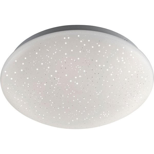 JUST LIGHT Deckenleuchte SKYLER, Dimmfunktion, Farbwechsel, LED fest integriert, Farbwechsler, LED, dimmbar, Ø 25 cm, Sternenhimmel-Optik, Farbwechsel RGB+W
