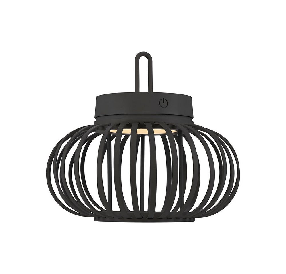 JUST LIGHT LED Außen-Tischleuchte, LED-Leuchtmittel fest verbaut, Warmweiß, Tischleuchte Pendellampe Innen Außen LED Touchdimmer Akku D 25 cm – Bild 2 von 5