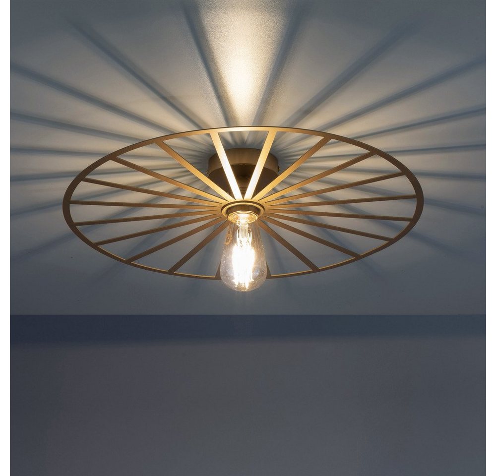 JUST LIGHT LED Deckenleuchte Decken- und Wandleuchte SPIKE, 1xE27/40W, für Wand- und Deckenmontage geeignet – Bild 4 von 5