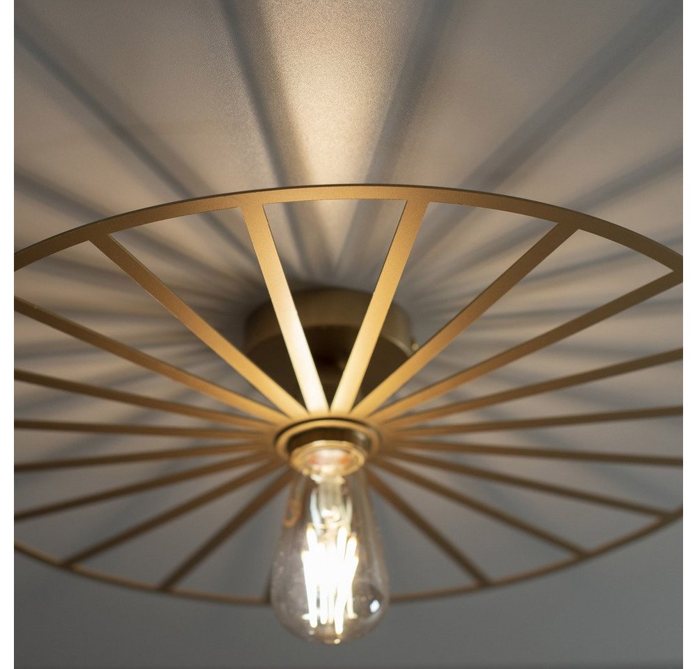 JUST LIGHT LED Deckenleuchte Decken- und Wandleuchte SPIKE, 1xE27/40W, für Wand- und Deckenmontage geeignet – Bild 5 von 5