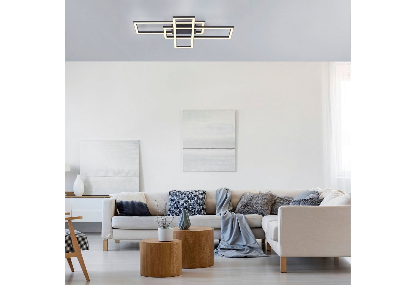 JUST LIGHT LED Deckenleuchte IVEN, LED fest integriert, Warmweiß – Bild 2 von 5