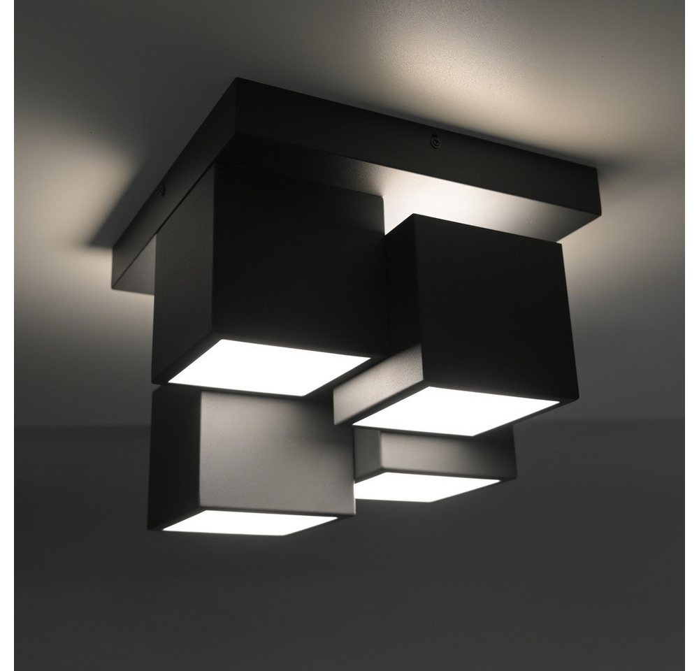 JUST LIGHT LED Deckenleuchte LED Deckenleuchte TETRIS, Lichttemperatur warmweiß, 17W, 3000, Lichteffekt durch Backlight – Bild 3 von 5