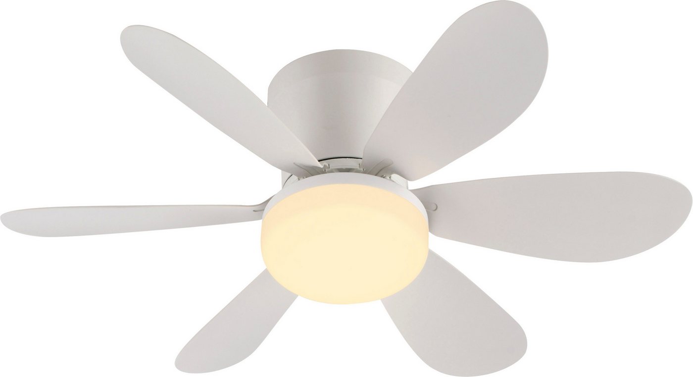 JUST LIGHT LED Deckenleuchte MINIAIR, Dimmfunktion, LED fest integriert, warmweiß - kaltweiß, Ventilatorfunktion in 3 Geschwindigkeitsstufen, mit Timer 2h/4h/8h – Bild 3 von 5