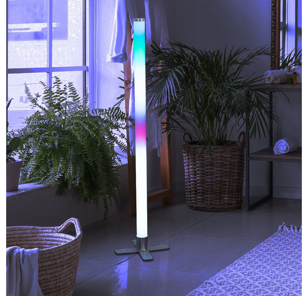 JUST LIGHT LED Stehlampe, LED-Leuchtmittel fest verbaut, Farbwechsel, RGB, Stehleuchte Wandlampe RGB LED Fernbedienung dimmbar Music-Sync Modi – Bild 3 von 5