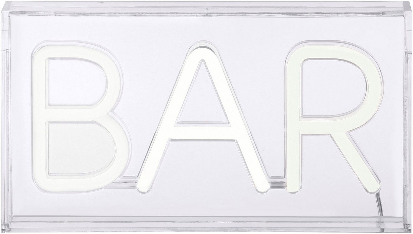 JUST LIGHT LED Wandleuchte NEON-BAR, LED fest integriert, Warmweiß – Bild 3 von 5