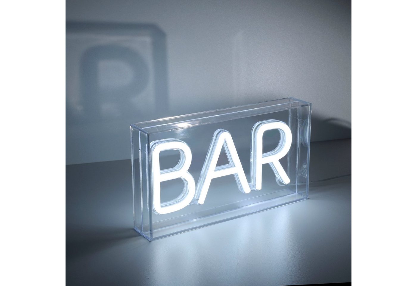 JUST LIGHT LED Wandleuchte NEON-BAR, LED fest integriert, Warmweiß – Bild 5 von 5