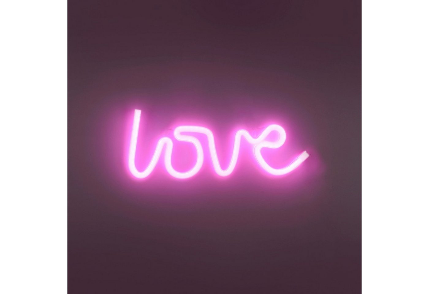 JUST LIGHT LED Wandleuchte NEON-LOVE, LED fest integriert, Warmweiß – Bild 4 von 5