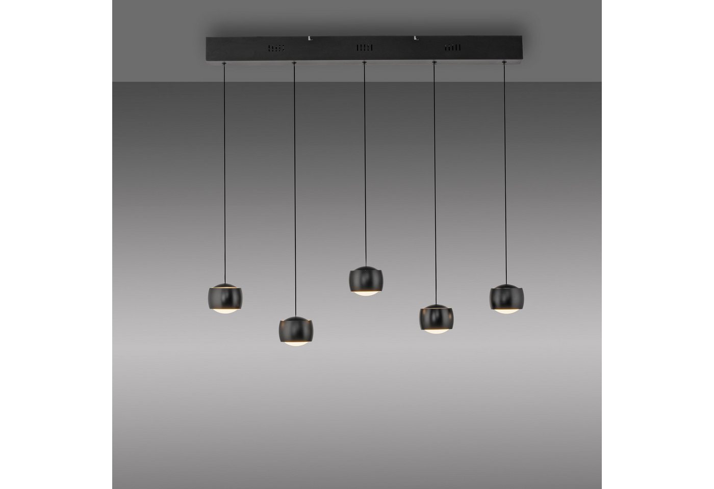 JUST LIGHT Pendelleuchte BALLINI, Dimmfunktion, LED fest integriert, Warmweiß, LED, Comfort Lift, dimmbar, Switchmo – Bild 3 von 4