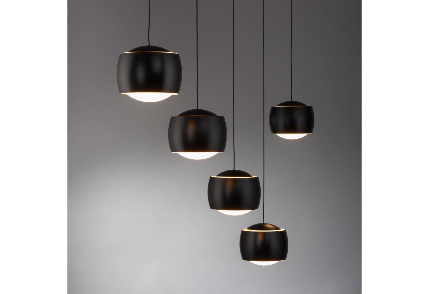 JUST LIGHT Pendelleuchte BALLINI, Dimmfunktion, LED fest integriert, Warmweiß, LED, Comfort Lift, dimmbar, Switchmo – Bild 4 von 4