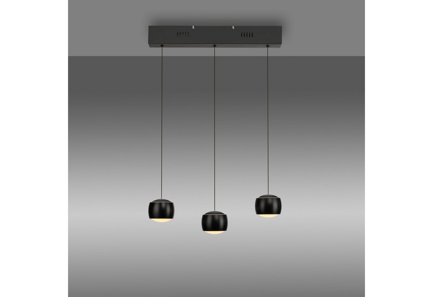 JUST LIGHT Pendelleuchte BALLINI, Dimmfunktion, LED fest integriert, Warmweiß, LED, Comfort Lift, dimmbar, Switchmo – Bild 3 von 4