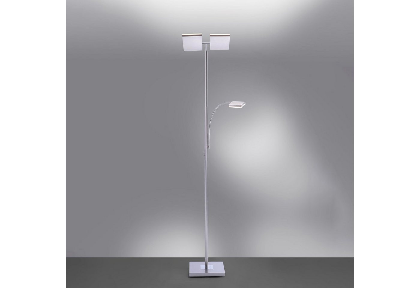 JUST LIGHT Stehlampe RUBEN, LED fest integriert, Warmweiß, LED, dimmbar über Touchdimmer, Schalter, Touchschalter – Bild 5 von 5