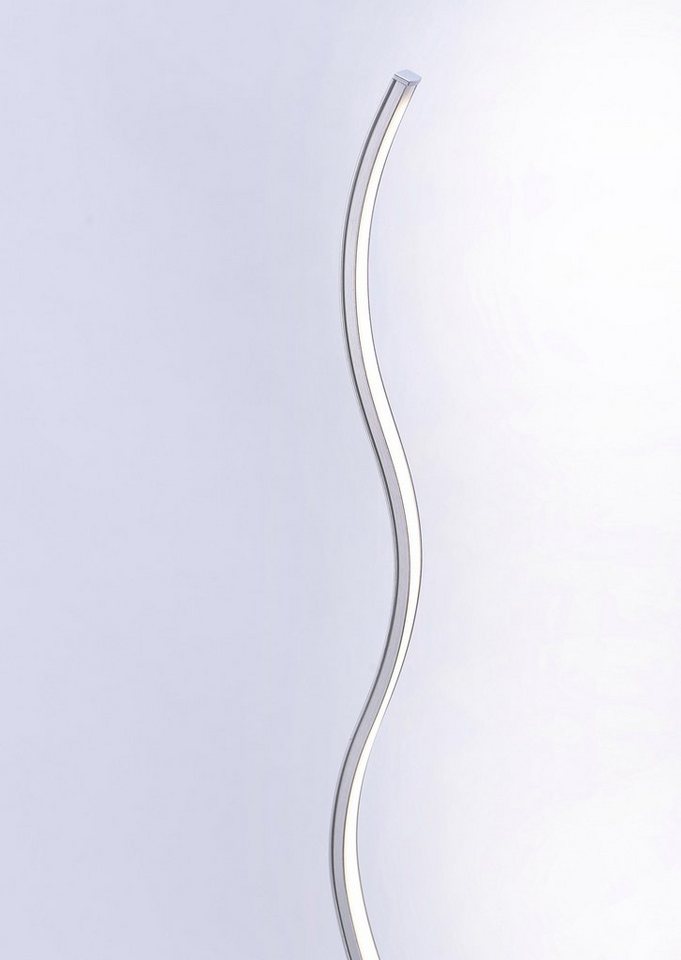 JUST LIGHT Stehlampe WAVE, LED fest integriert, Warmweiß, Fußschalter – Bild 4 von 5