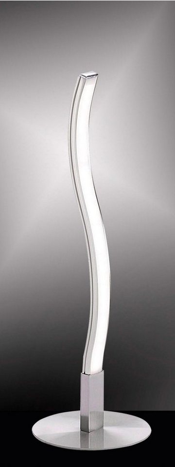 JUST LIGHT Tischleuchte WAVE, LED fest integriert, Warmweiß, inklusive Schnurschalter – Bild 2 von 5