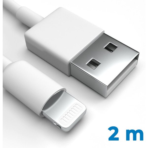 Justcom Apple iPhone 13 mini USB-Kabel, Lightning, USB-A (200 cm), Schnellladekabel, Datenkabel, Handy, Tablet