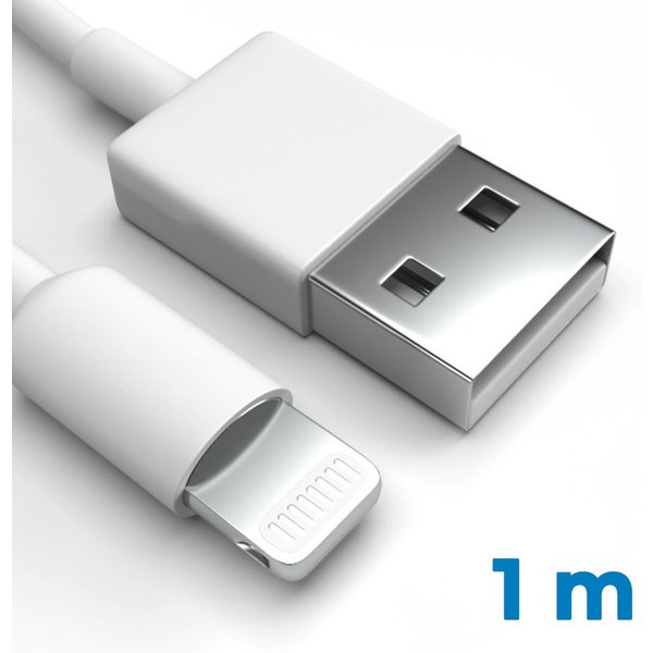 Justcom Apple iPhone 13 USB-Kabel, Lightning, USB-A (100 cm), Schnellladekabel, Datenkabel, Handy, Tablet
