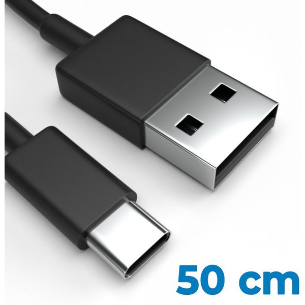 Justcom Oppo A16 USB-Kabel, USB-C, USB-A (50 cm), Schnellladekabel, Datenkabel, Handy, Tablet
