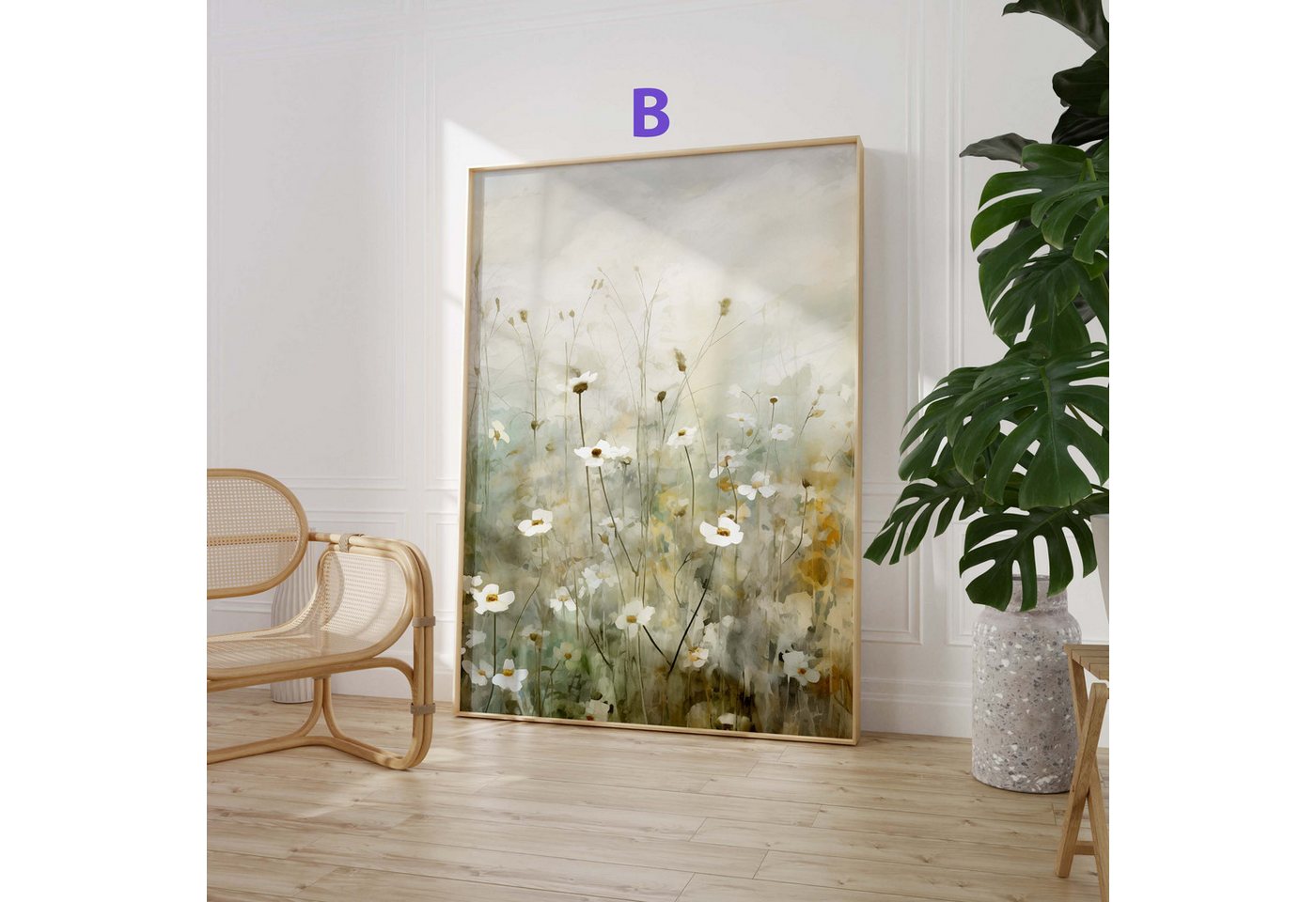 JUSTGOODMOOD Poster Blumen Geschenkidee Bunte Florale llustrationen und Romantische Blüten, A (1 St) – Bild 4 von 5