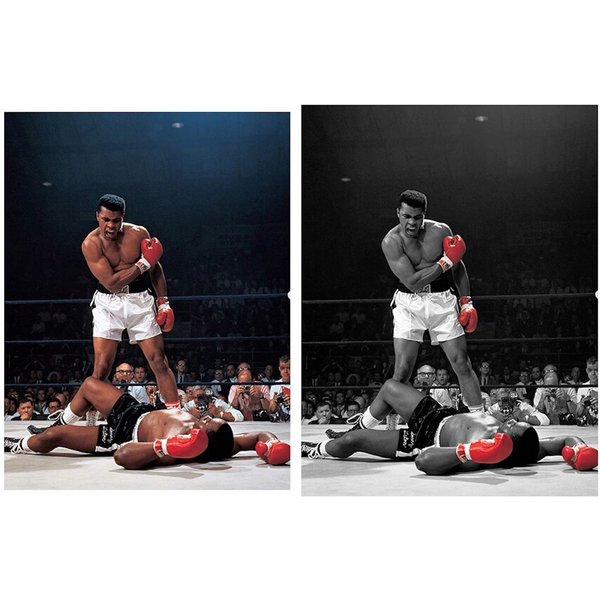 JUSTGOODMOOD Poster Boxer Muhammad Ali Größter aller Zeiten in verschiedenen Farben als De, B (1 St)