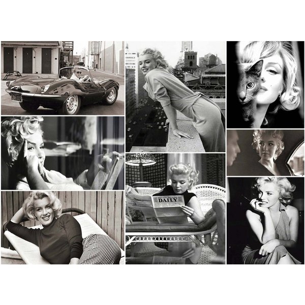 JUSTGOODMOOD Poster Marylin Monroe Wandbilder Wohnzimmer Schlafzimmer Deko Print Bilder oh, D (1 St)