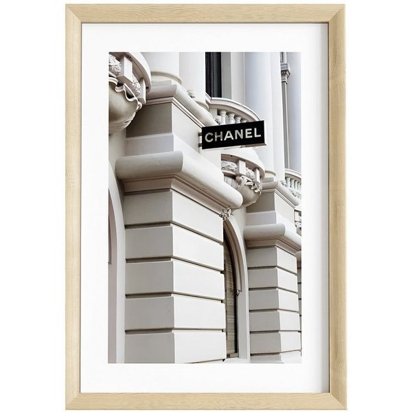 JUSTGOODMOOD Poster Premium ® Chanel Geschäft Poster · ohne Rahmen, (1 St)