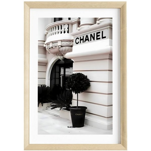 JUSTGOODMOOD Poster Premium ® Chanel Geschäft Poster · ohne Rahmen, Poster in verschiedenen Größen verfügbar