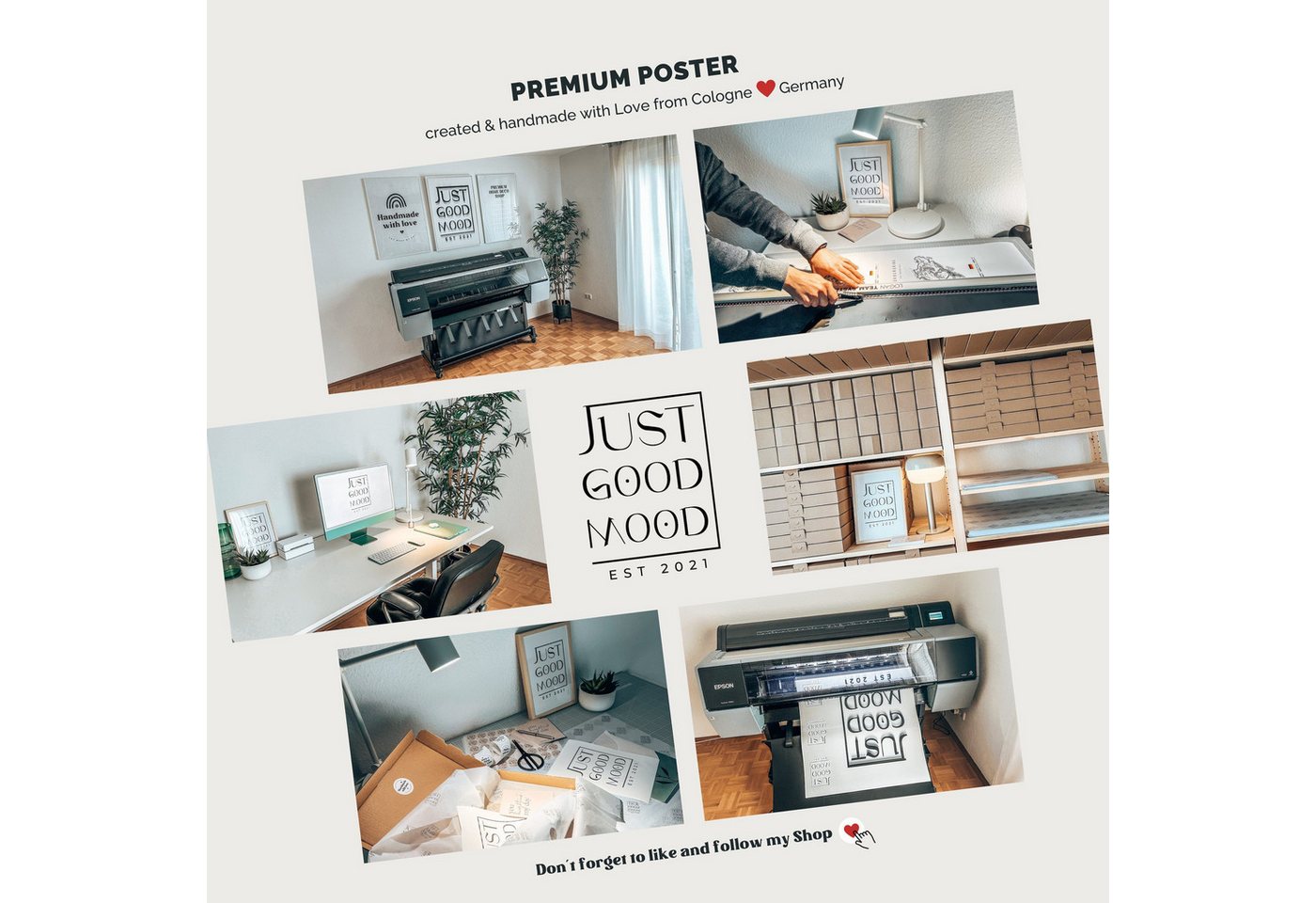 JUSTGOODMOOD Poster Premium ® Coco Chanel Poster · Coco Noir Parfüm Flacon · ohne Rahmen, (1 St), Poster in vielen verschiedenen Größen verfügbar, Poster, Wandb – Bild 2 von 5