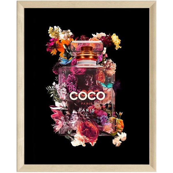 JUSTGOODMOOD Poster Premium ® Coco Chanel Poster · Parfüm Flacon · ohne Rahmen, Poster in verschiedenen Größen verfügbar