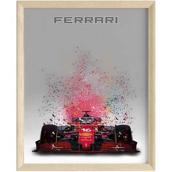 JUSTGOODMOOD Poster Premium ® Formel 1 Ferrari Rennwagen · ohne Rahmen