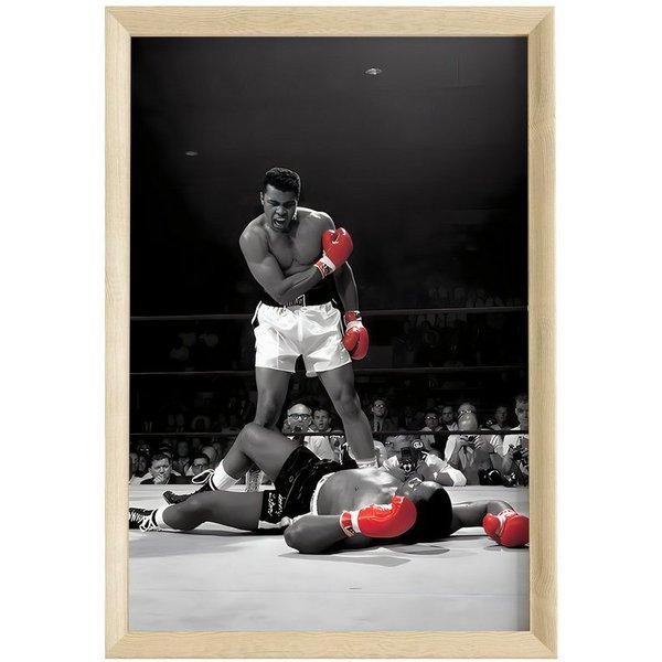 JUSTGOODMOOD Poster Premium ® Muhammad Ali · Boxer · ohne Rahmen