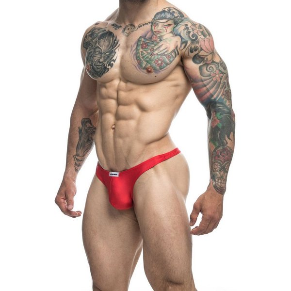 Justin + Simon String Classic Tanga String-Tanga - rot (1-St) glänzend