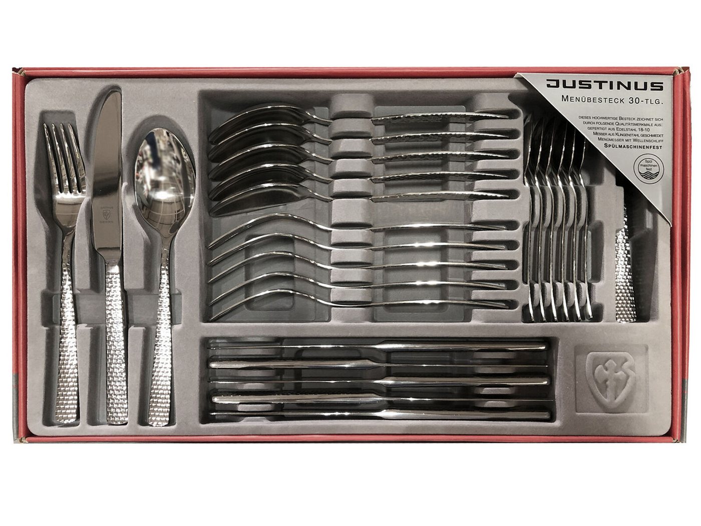 JUSTUS Besteck-Set Justinus Besteckset Sunset 30tlg Edelstahl 18 10 Spülmaschinenfest – Bild 2 von 2