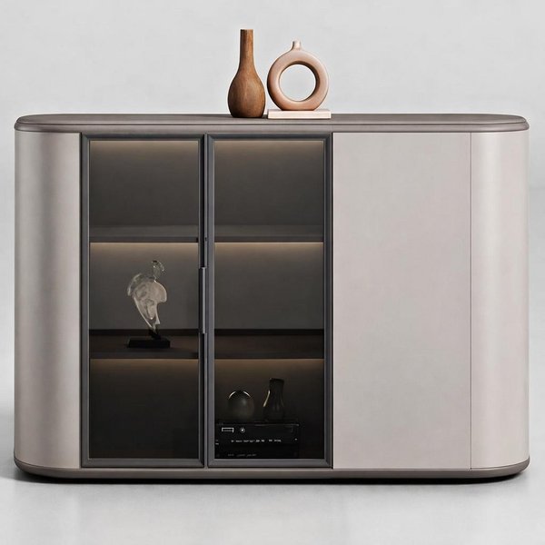 JVmoebel Sideboard Moderner Sideboard mit eleganter Beleuchtung und stilvollem Design, Made in Europa