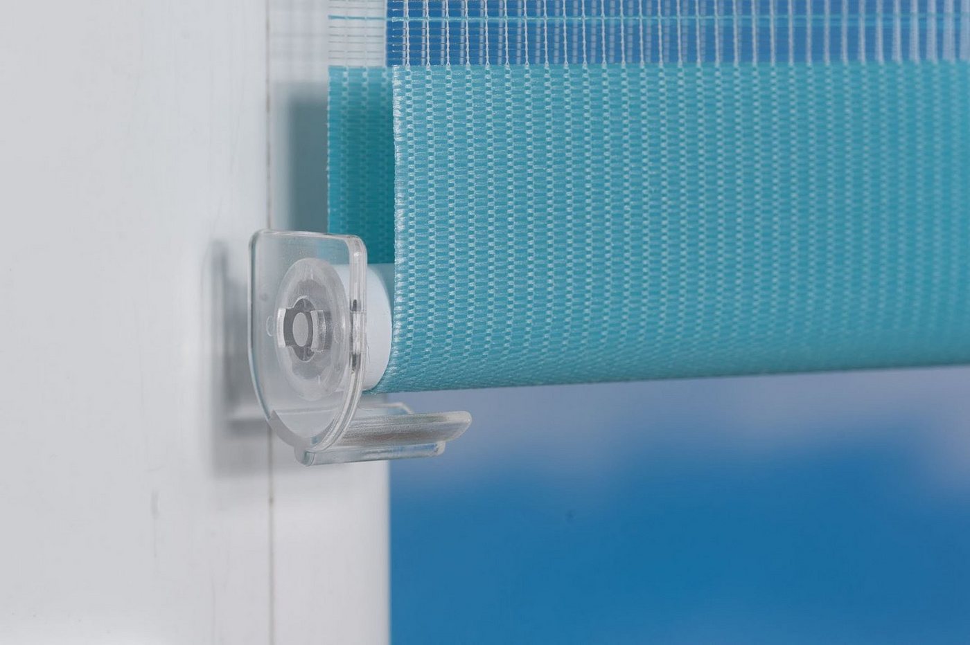 Doppelrollo Maringa Klemmfix, K-HOME, Lichtschutz, ohne Bohren, Klemmfix, in verschiedenen Größen und 11 Farben erhältlich – Bild 4 von 5