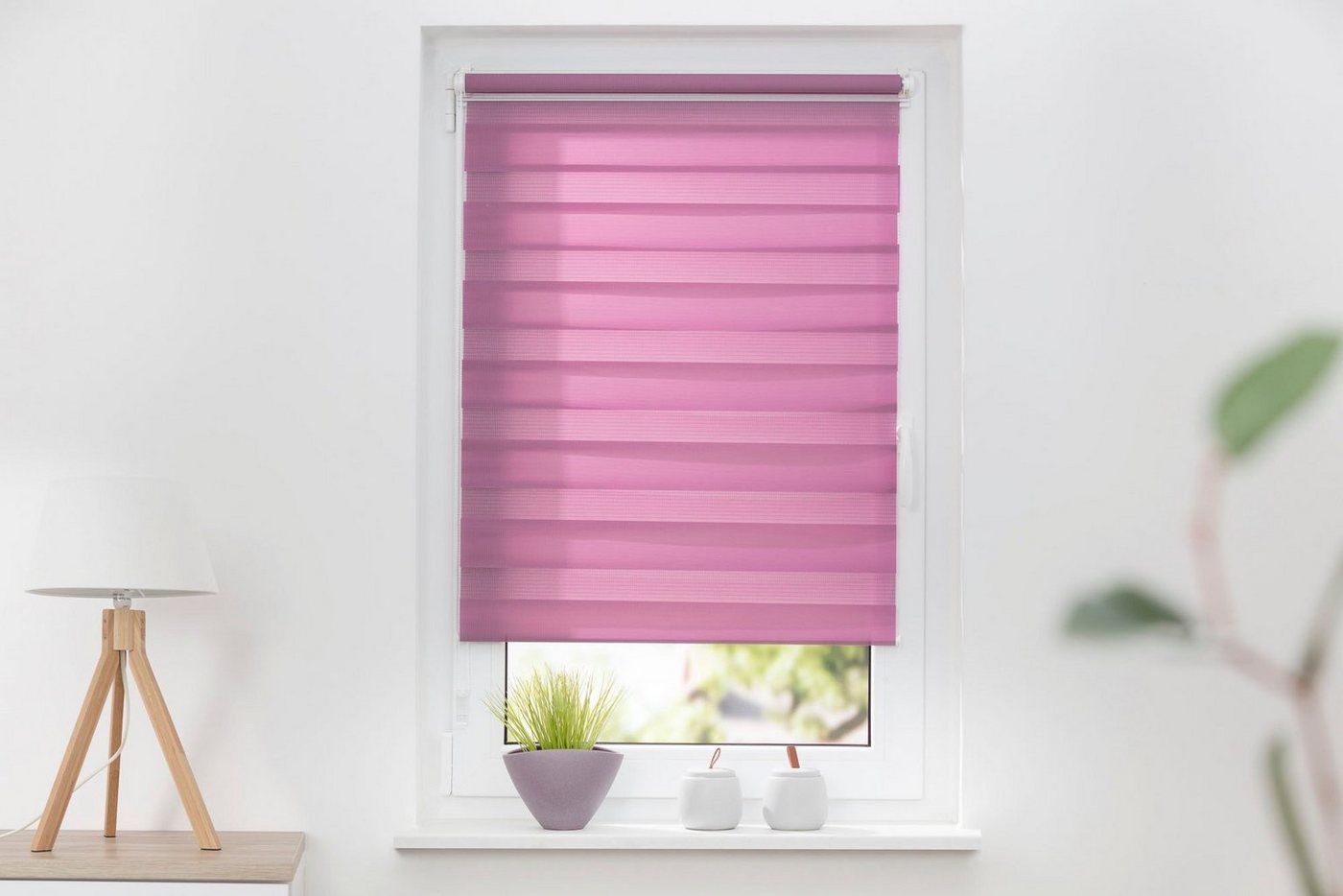 Doppelrollo Maringa Klemmfix, K-HOME, Lichtschutz, ohne Bohren, Klemmfix, in verschiedenen Größen und 11 Farben erhältlich – Bild 2 von 5