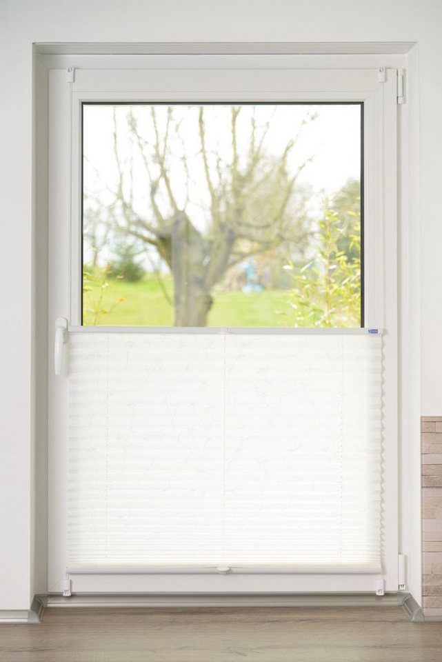 K-HOME Plissee Klemmfix Elba, ohne Bohren, Klemmfix, bedruckt, Lichtschutz, ohne Bohren, Klemmfix, Lichtschutz, ohne Bohren, verspannt, bedruckt – Bild 5 von 5
