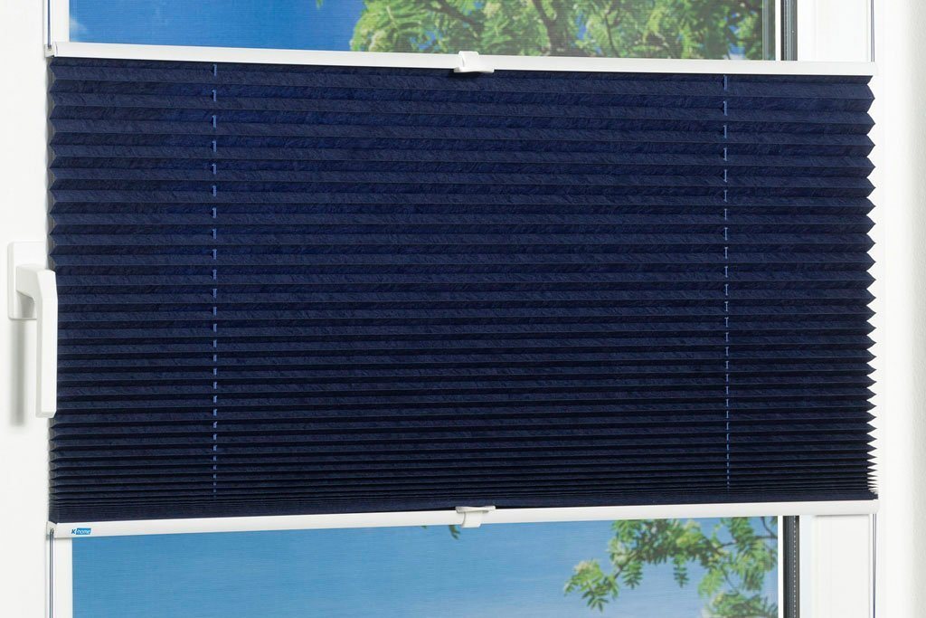 K-HOME Plissee Klemmfix Pisa, ohne Bohren, LIchtschutz, verspannt, Lichtschutz, ohne Bohren, verspannt, Klemmfix, Crushed-Optik – Bild 3 von 5