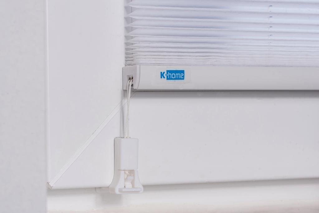 K-HOME Plissee LUCERA, Lichtschutz, ohne Bohren, verspannt, Klemmfix, BAMBUS-Plissee – Bild 4 von 5