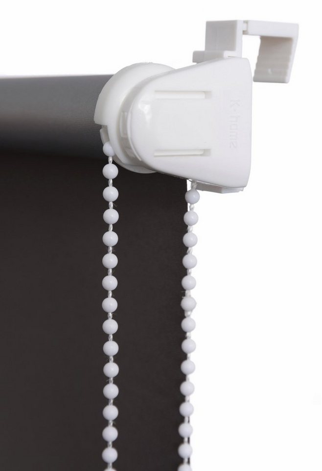 Seitenzugrollo Thermo Klemmfix-Rollo, K-HOME, verdunkelnd, ohne Bohren, Klemmfix, 1 Stück – Bild 2 von 5